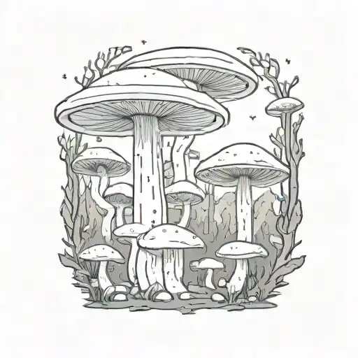 Mushroom Ufo Forest