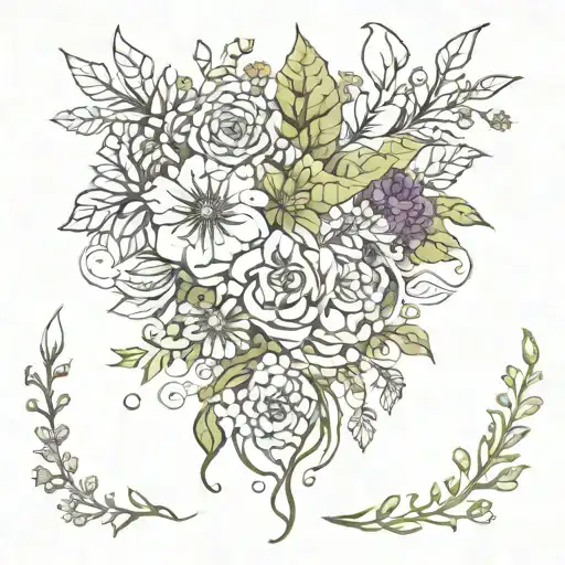 Pagan Earthy Floral Design