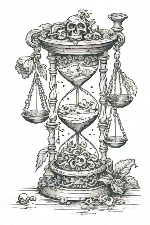 Mimento Mori Hourglass