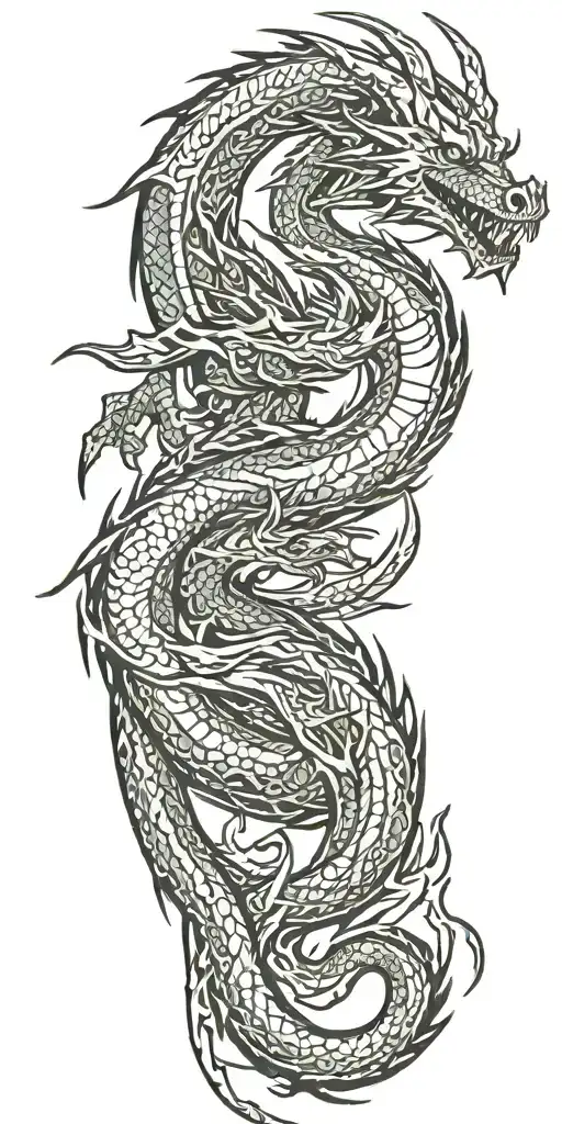 Abstract Dragon Flying