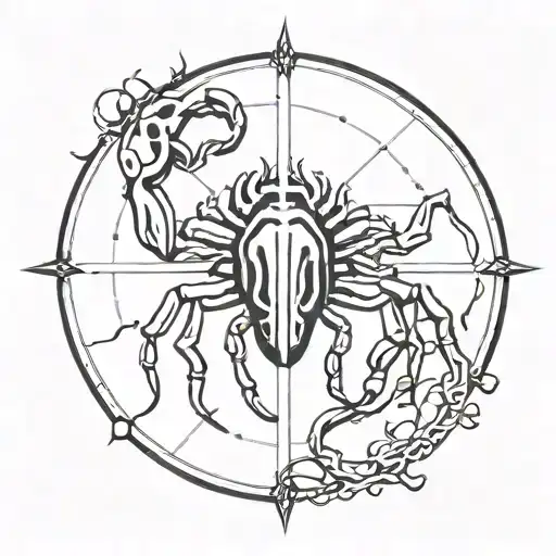 Goth Cancer Zodiac Sign