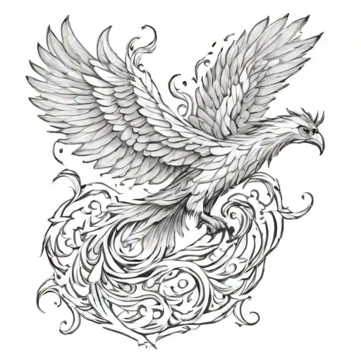 Phoenix Rising From The Ashes