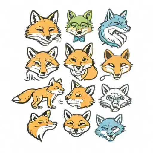 Fox Style Emojis For Whatsapp