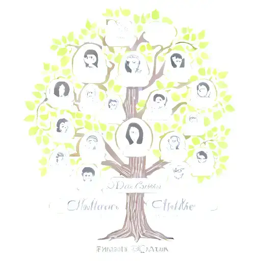 Family Tree With Names Of Children And Wife And Son