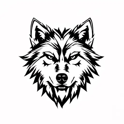 Wolf Head Sillouette