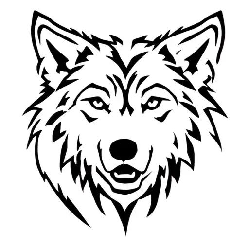 Wolf Head Sillouette