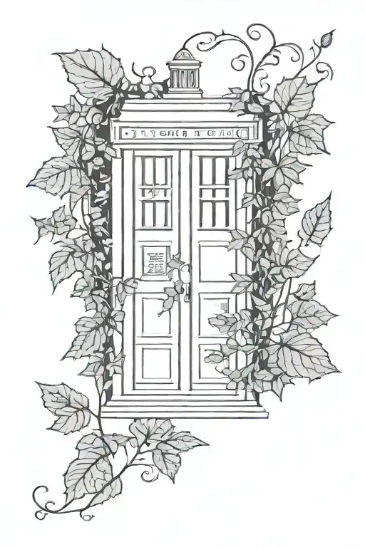 Tardis With Ivy Plant