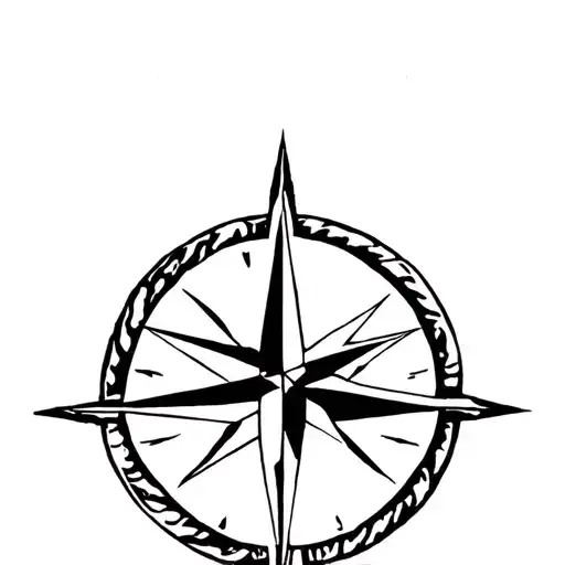 Rose And Compass Rose