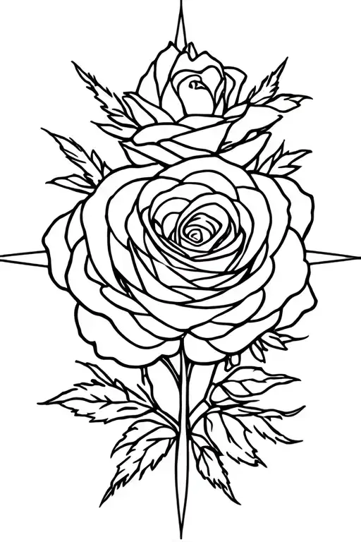 3 Roses And Compass Rose Growing