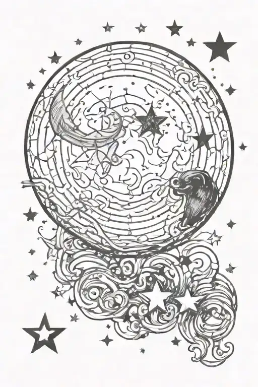 Stars And Blood Moon