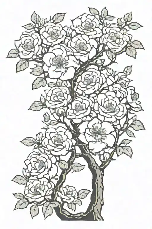 Japanese Rose Blossom Tree