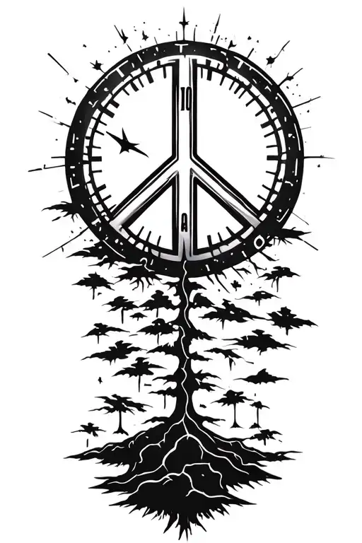 Peace And Lightining Storm And Time And Nature