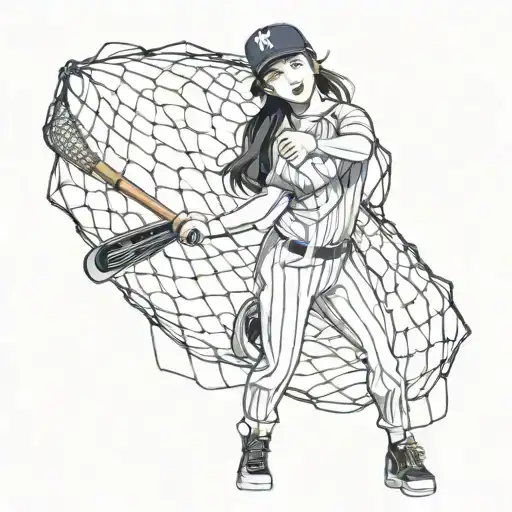 Net York Yankees Tirbal Asian Girl