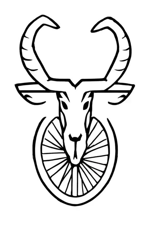 Bicycle Capricorn Symbol