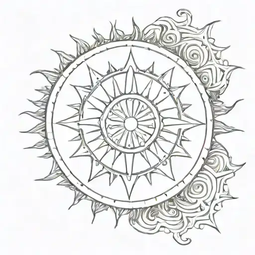 Basic Outline Of Sun Inside