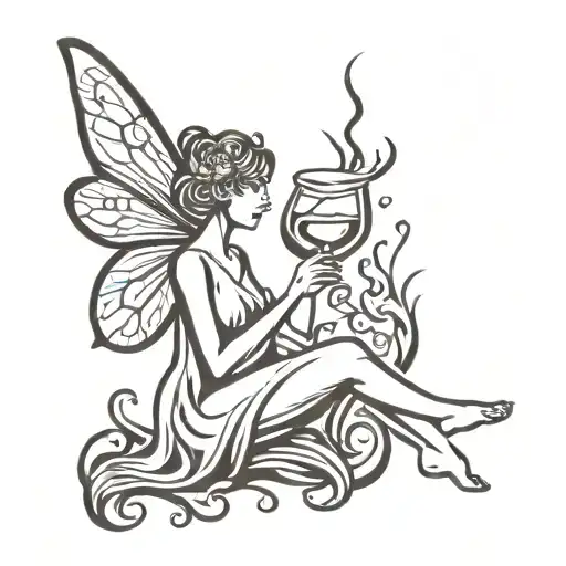 Fairy Drinking Alcohol