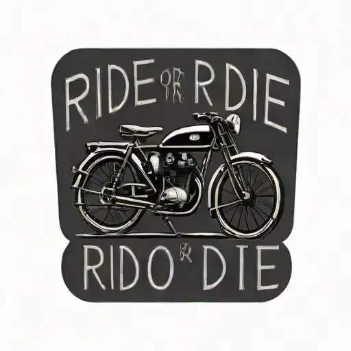 Text 'Ride Or Die'