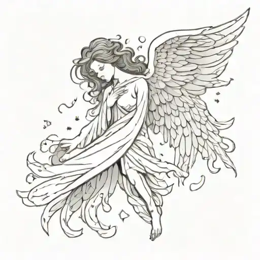Angel Wings Falling Angel
