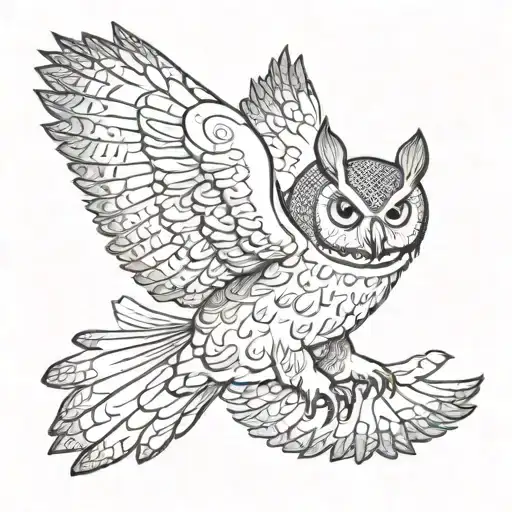 Owl Flying