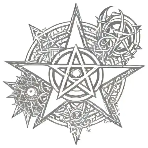 Pentagram Star And Eye