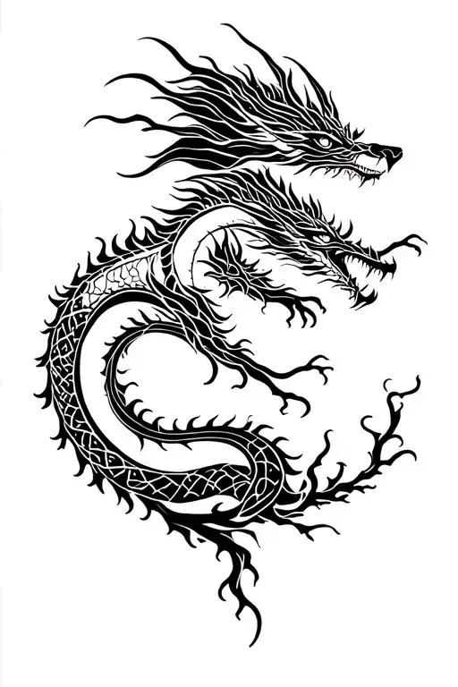 Dragon And Tree Of Life