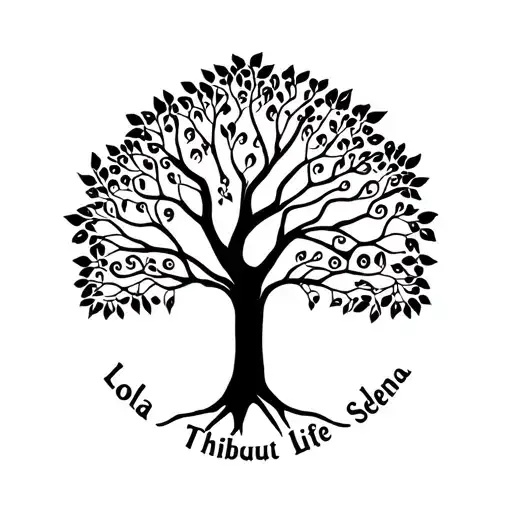 Tree Of Life With Name Lola Thibaut Selena