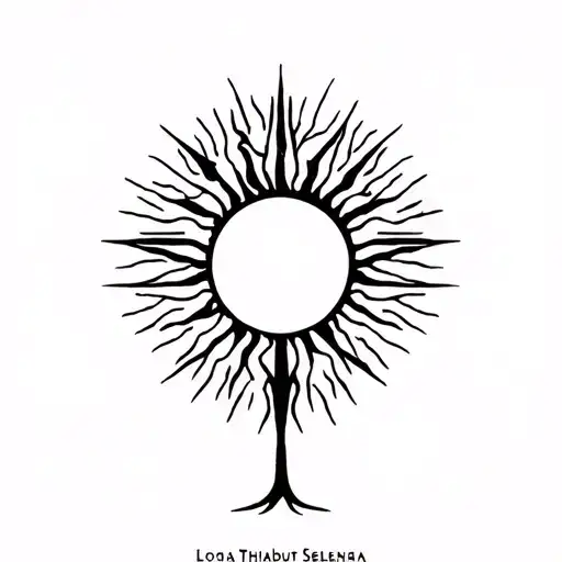 Arbre Of Life With A Sun And Name Lola Thibaut Selena