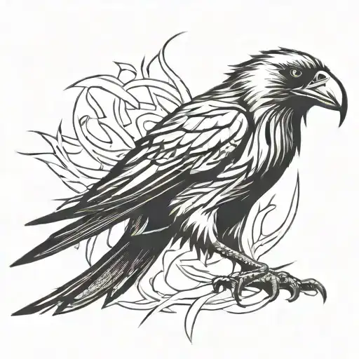 Screaming Demonic Crow