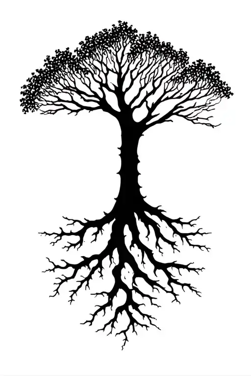 Tree And Roots Shaped Like