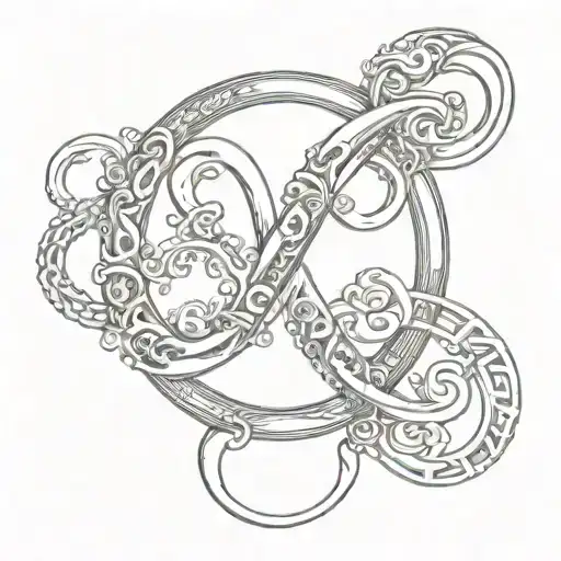 Infinity Symbol With L-r C Letters