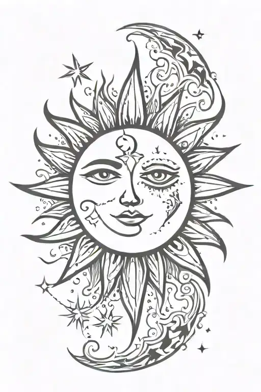 Bohemian Sun And Moon Celestial