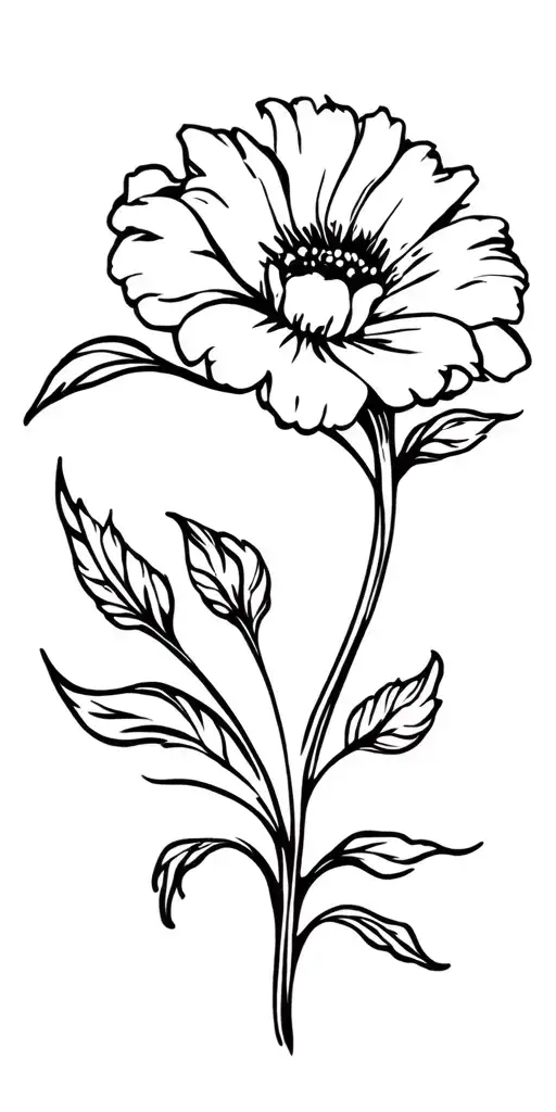 Leather Tooling Flower Design