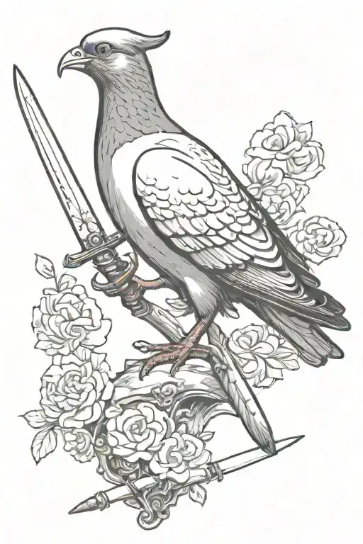 Pigeon And Sword