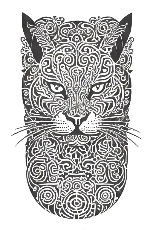 Cat In A Pouncing Pose