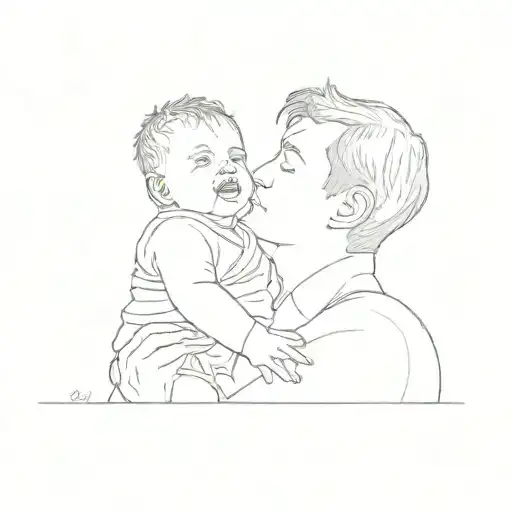 A Man Holding A Baby