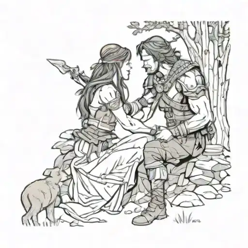 Warrior Wilderness Love Scene