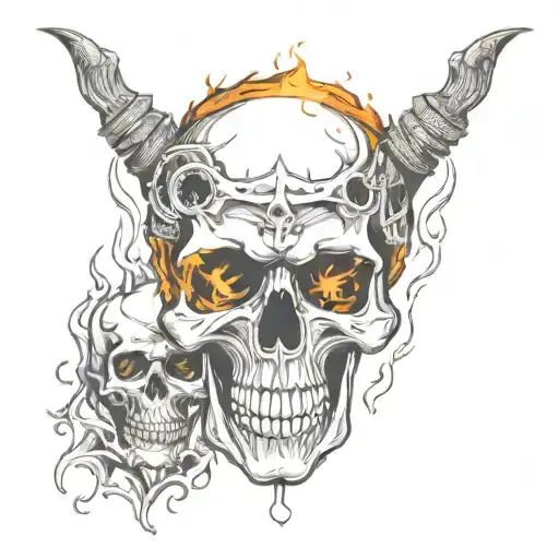 Skull Fire Inside