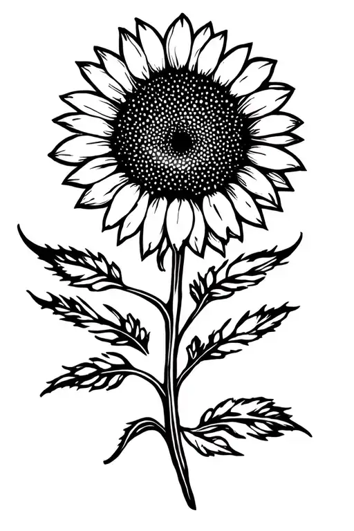 Sunflower And Paw Prints