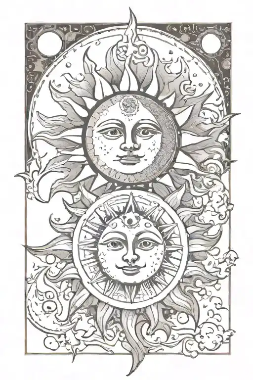 Sun And Moon Surrounded