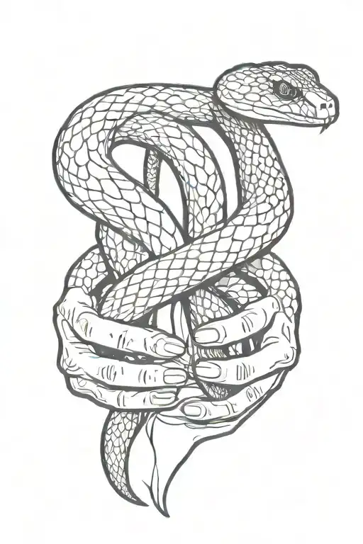 Snake In The Hands
