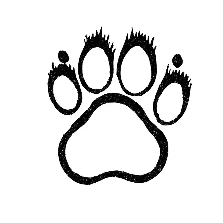 Dog Paw Print