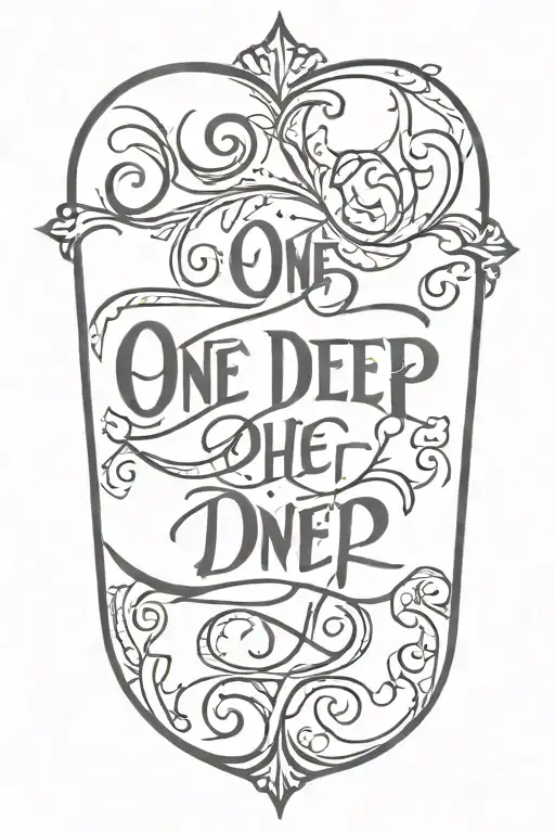 One Deep Lettering