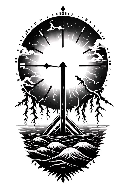 Peace And Lightining Storm And Time And Nature