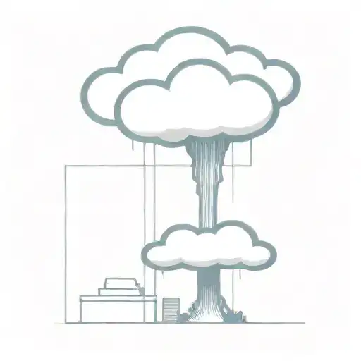 An Abstract Nuclear Explosion Mushroom Cloud Destorying A Major City