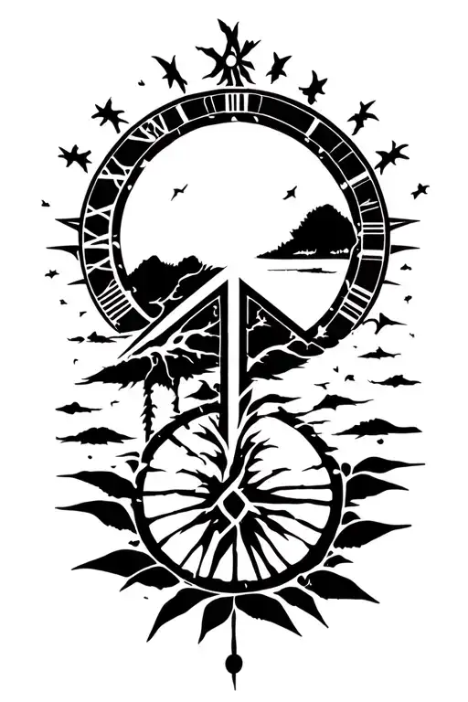 Peace And Lightining Storm And Time And Nature