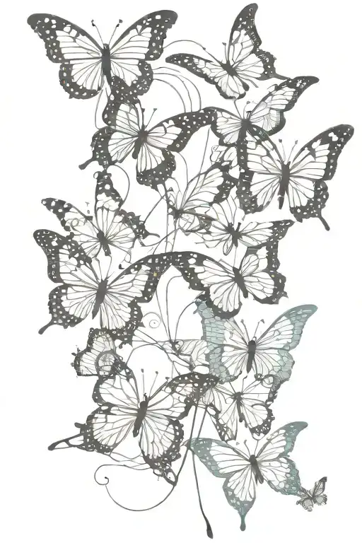 Butterfly Lines Connecting Different