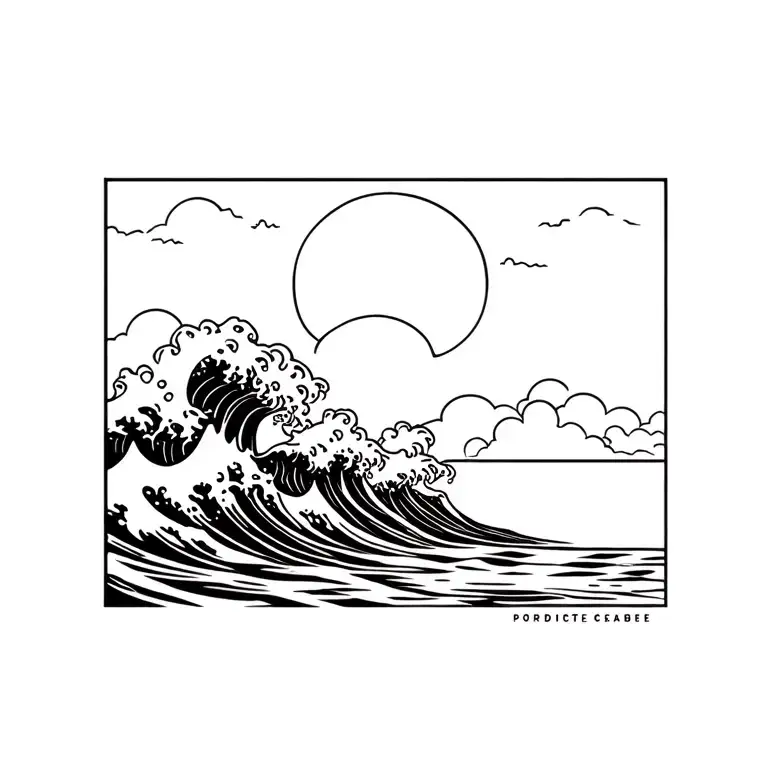 Waves Crashing On Cliffs