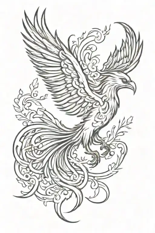 A Phoenix From Greek Mythology
