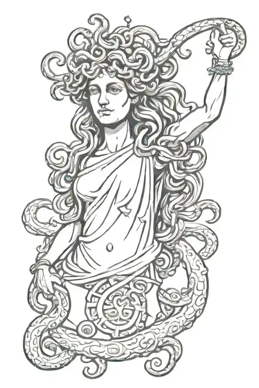 Medusa With Date August 19 2021 In Roman Numerals