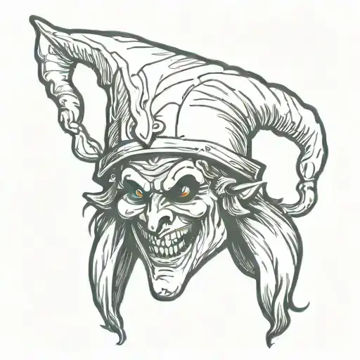 Scary Medieval Jester Hat